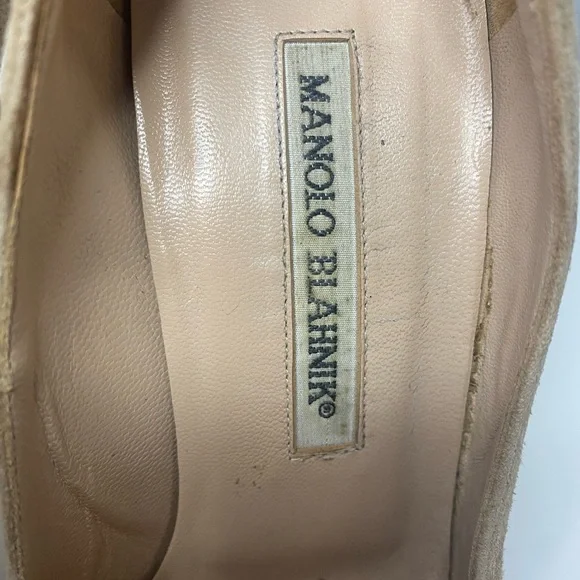 MANOLO BLAHNIK BB CAPTOE SUEDE PUMPS - Picture 4 of 11